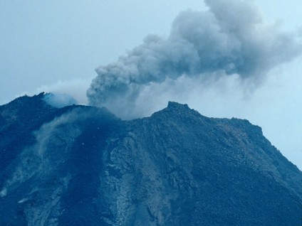 Ash Eruption from the Summit of Arenal Volcano