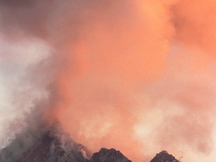 Eruption Cloud at Sunset – Soufriere Hills Volcano